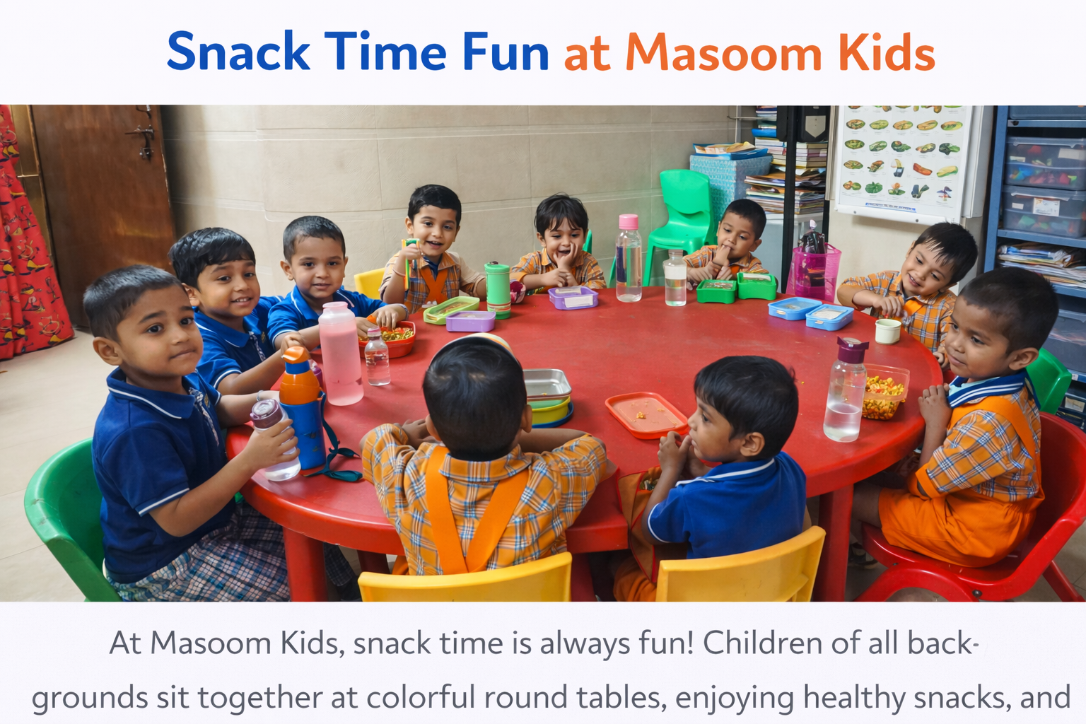 snack time fun at masoom kids